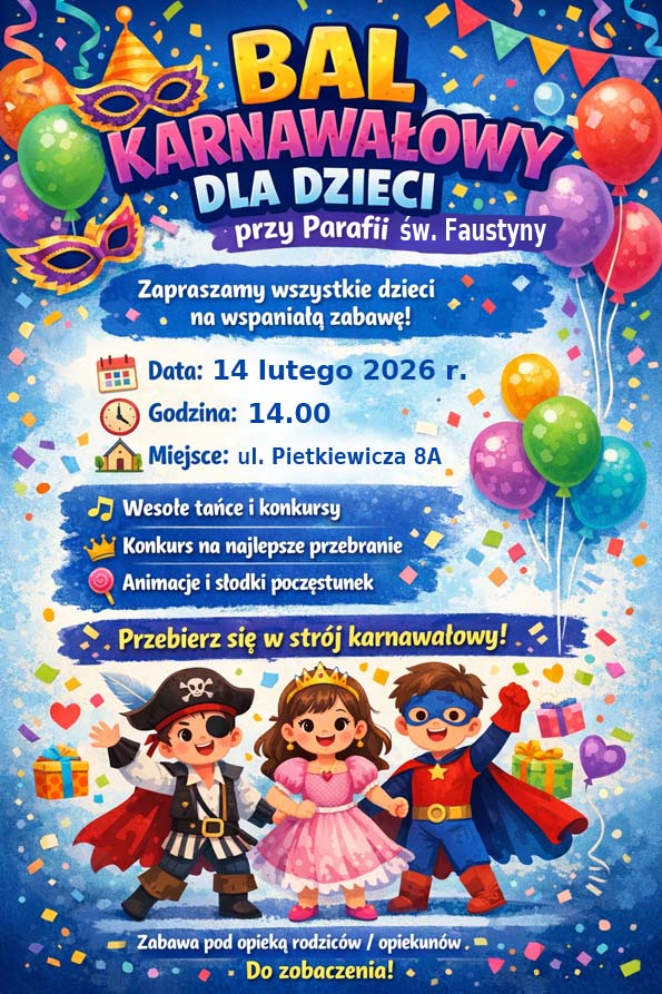 Faustynkowy bal karnawałowy